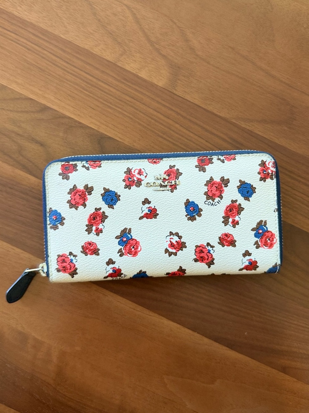 Coach Floral Zip Wallet